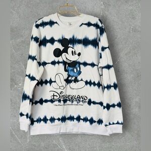 NWOT Disney Parks Paris Mickey Mouse Tie-Dye Pullover Sweatshirt